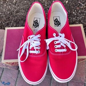 Van Authentic shoe red